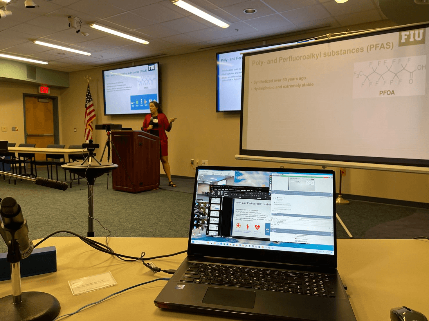 Dr. Quinete teaching students